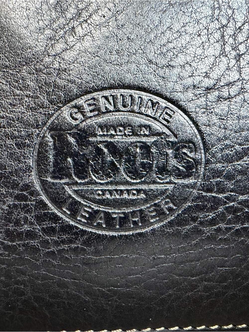 Vintage Roots Canada Black Genuine Leather Shoulder Bag Made in Canada - Picture 7 of 12